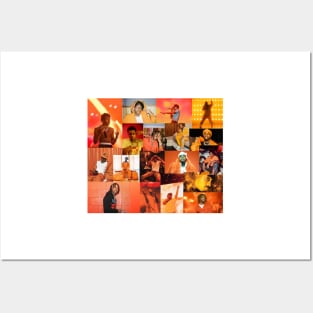 orange rap collage Posters and Art